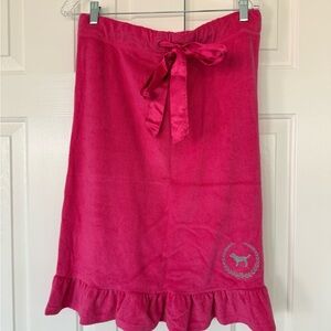 VINTAGE Victoria's Secret Pink Ruffle Mini Dress